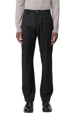 Giorgio Armani Straight Trousers, male, , Size: W30 Classic Dress Pants for Men