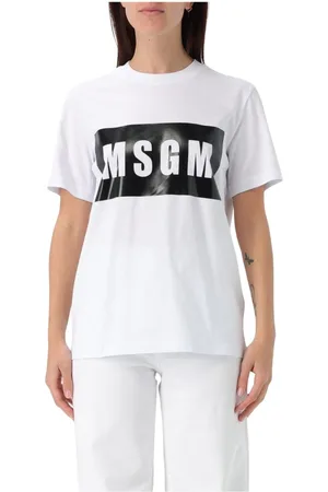 Msgm T-Shirts, female, , Size: S Black Women