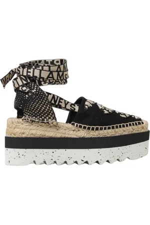 Stella McCartney Wedges, female, , Size: 10 US Lace-Up Espadrilles