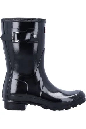 Hunter Rain Boots, female, , Size: 8 US Original Short Gloss Boots