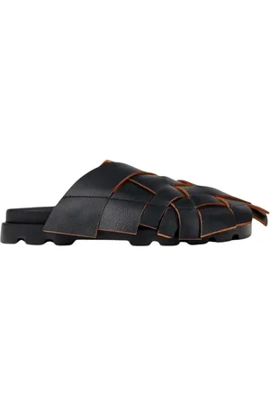 Camper Mules, female, , Size: 9 US Woven Leather Slides