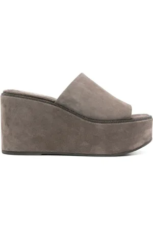 Brunello Cucinelli Wedges, female, , Size: 6 US High Mule Sandals