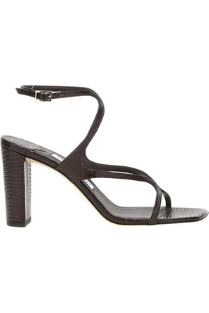 Jimmy Choo High Heel Sandals, female, , Size: 11 US Leather Block Heel Sandals