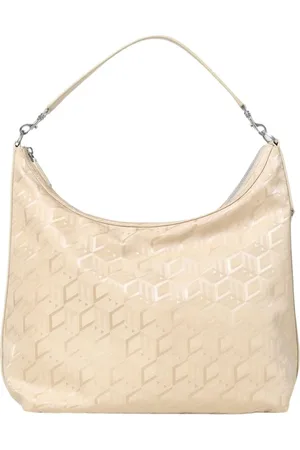 MCM Shoulder Bags, female, , Size: ONE SIZE Embossed Geometric Shoulder Bag
