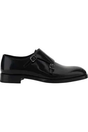 Prada Loafers, male, , Size: 6 1/2 US Leather MonkStrap Shoes