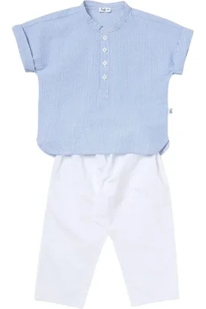 Il gufo Sets, unisex, , Size: 18 M Striped Shirt Pant Set