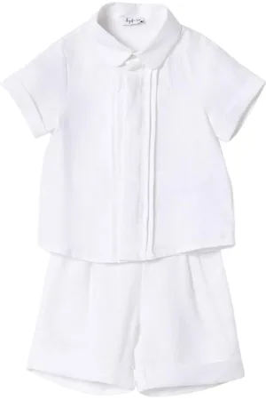Il gufo Sets, unisex, , Size: 12 M Linen Shirt Shorts Set for Baby Boys