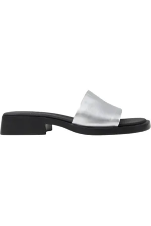 Camper Mules, female, , Size: 8 US Grey Slide Sandals Low Heel