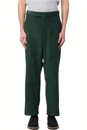 Thom Browne Straight Trousers, male, , Size: XL Corduroy Casual Pants