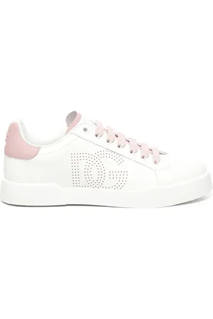 Dolce & Gabbana Sneakers, female, , Size: 7 US Logo Heel Sneakers Pink