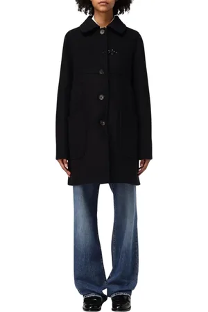 FAY Single-Breasted Coats, female, , Size: S Classic Long Sleeve Coat