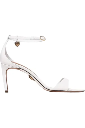 Dolce & Gabbana High Heel Sandals, female, , Size: 8 1/2 US Heeled Sandals Heart Charm