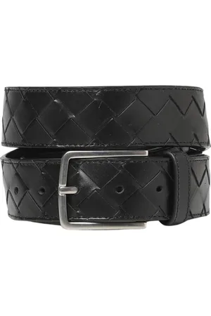 Bottega Veneta Belts, male, , Size: 100 CM Woven Leather Belt Stylish Design