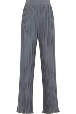 Lanvin Wide Trousers, female, , Size: S Grey Trousers for Women