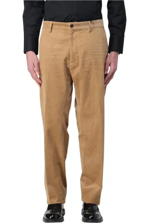 Dsquared2 Straight Trousers, male, , Size: XL Corduroy Pants Stylish Versatile