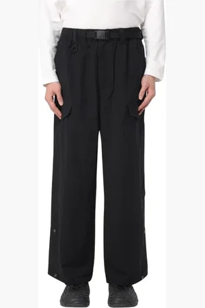 Y-3 Wide Trousers, male, , Size: L Adjustable Waist Cargo Pants