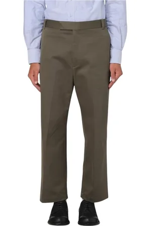 Thom Browne Straight Trousers, male, , Size: S Classic Straight-Leg Pants