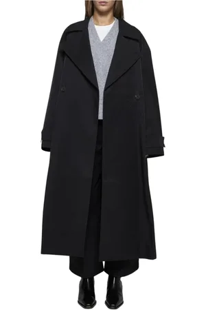 STUDIO NICHOLSON Double-Breasted Coats, female, , Size: 7XL Relaxed Trench Coat