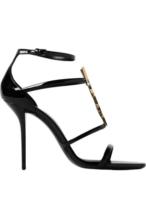 Saint Laurent High Heel Sandals, female, , Size: 8 1/2 US Patent Heeled Sandals