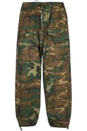 Givenchy Straight Trousers, male, , Size: S Camouflage Drawstring Trousers
