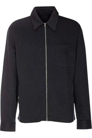 Givenchy Light Jackets, male, , Size: M Grey ZipUp Jacket