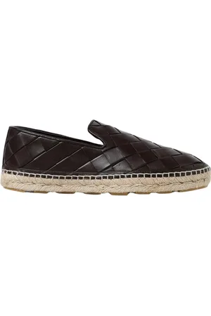 Bottega Veneta Espadrilles, female, , Size: 8 US Woven Leather Slip-On Espadrilles