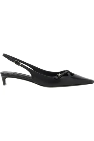 Dolce & Gabbana Pumps, female, , Size: 7 1/2 US Leather Kitten Heel Pumps
