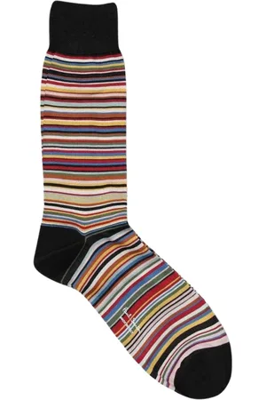 Paul Smith Socks, male, , Size: ONE SIZE Striped Crew Socks