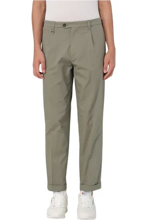 Paolo Pecora Straight Trousers, male, , Size: M Classic Chinos for Men