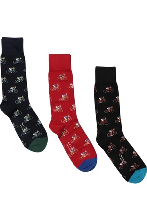 Paul Smith Socks, male, , Size: ONE SIZE Colorful Cycling Crew Socks