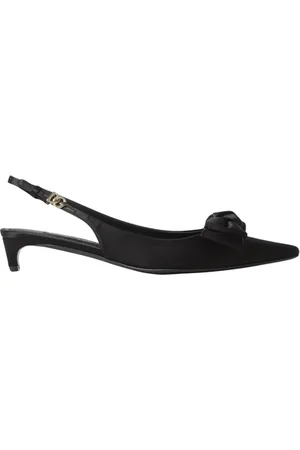 Dolce & Gabbana Pumps, female, , Size: 7 1/2 US Satin Bow Kitten Heels