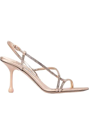 Jimmy Choo High Heel Sandals, female, , Size: 6 US Crystal Slingback Heeled Sandals