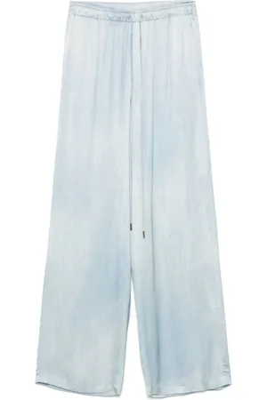 ERMANNO SCERVINO Wide Trousers, female, , Size: 2XS Clear Wide Leg Trousers