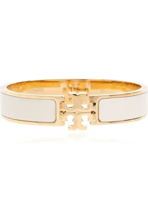 Tory Burch Bracelets, female, , Size: M Brass bracelet with logo