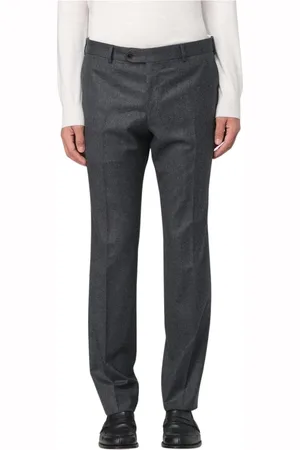 LUIGI BIANCHI MANTOVA Straight Trousers, male, , Size: 2XL Elegant Classic Fit Trousers