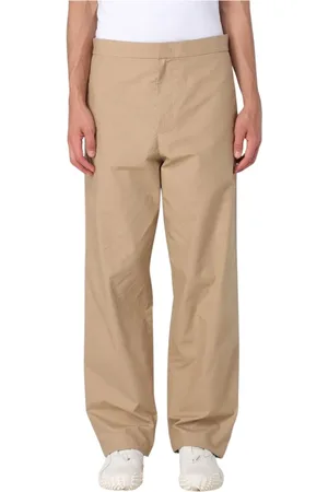 Jil Sander Straight Trousers, male, , Size: L Cotton Trousers