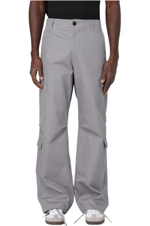 Msgm Wide Trousers, male, , Size: L Versatile Cargo Pants for Men