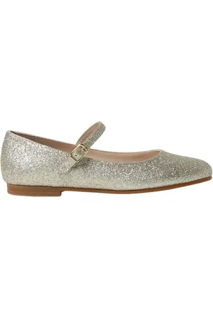 Il gufo Ballerina, female, , Size: 38 EU Gold Glitter Mary Jane Shoes