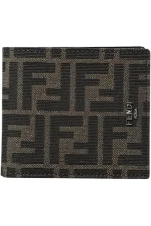 Fendi Wallets & Cardholders, male, , Size: ONE SIZE Elegant Leather Wallet with Card Slots