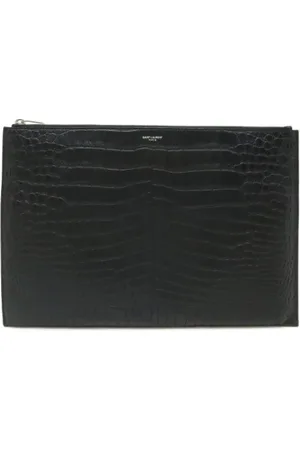 Saint Laurent Pre-owned Clutches, female, , Size: ONE SIZE Pre-owned Leather clutches