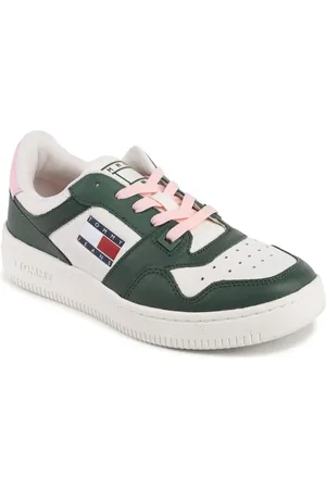 Tommy Hilfiger Sneakers, female, , Size: 9 US Leather Sneaker with Premium Detailing