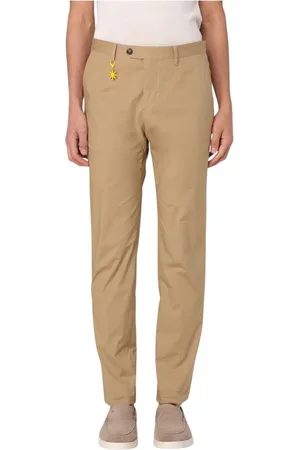 Manuel Ritz Chinos, male, , Size: S Blue Cotton Pants Stylish Addition