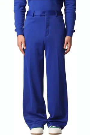 Msgm Wide Trousers, male, , Size: M Wide Leg Pants for Men