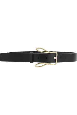 Bottega Veneta Belts, female, , Size: 90 CM Elegant Leather Buckle Belt