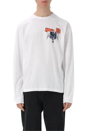 Brain Dead Long Sleeve Tops, male, , Size: XL Graphic Tee Shirt Modern Style