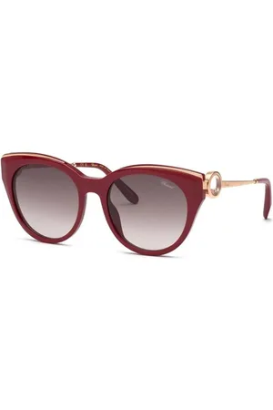 Chopard Sunglasses, female, , Size: 55 MM Shiny Bordeaux Brown Gradient Violet Sunglasses