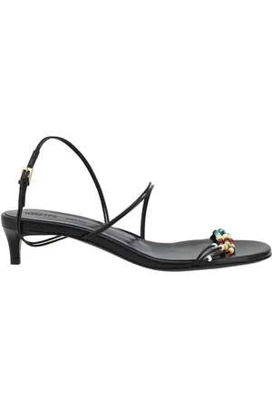 Khaite High Heel Sandals, female, , Size: 10 US Colorful Beaded Leather Sandals
