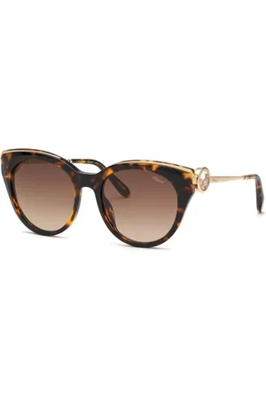Chopard Sunglasses, female, , Size: 55 MM Classic Havana Gradient Sunglasses