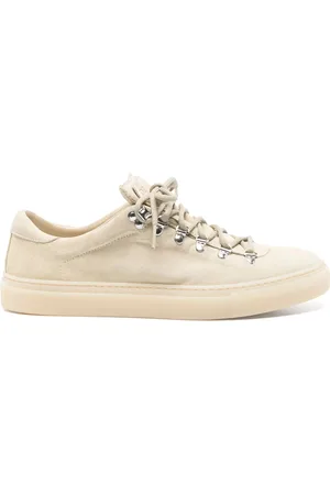 Diemme Sneakers, male, , Size: 11 US Ecru Lace-Up Sneaker with Translucent Sole