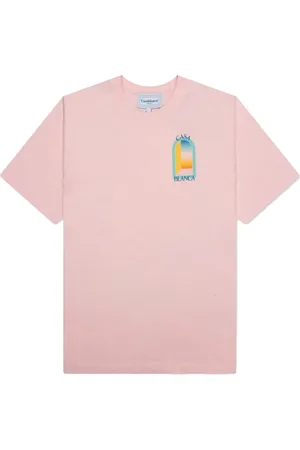 Casablanca T-Shirts, male, , Size: M Rose Print Cotton T-Shirt
